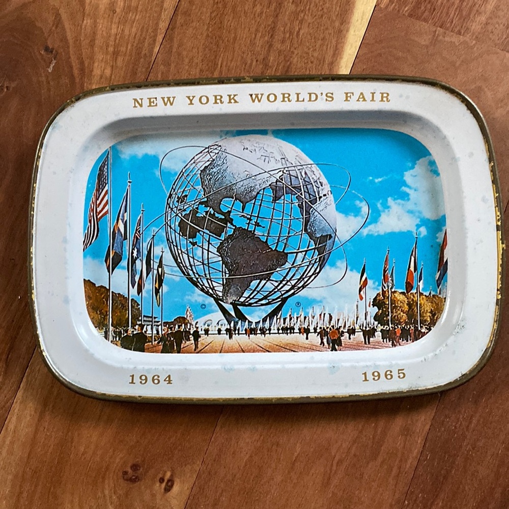 Vintage Worlds Fair tray